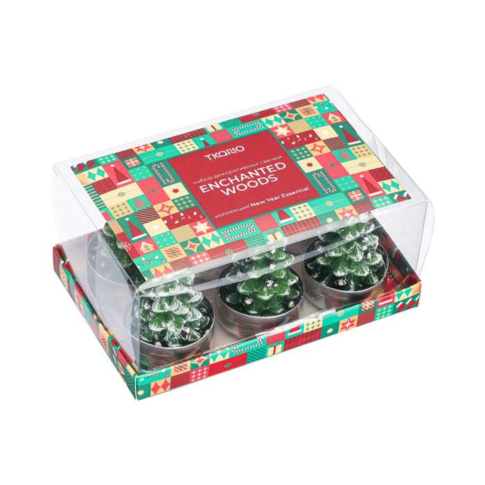 Набор декоративных свечей enchanted woods из коллекции new year essential Tkano TK25-NY_CND0003
