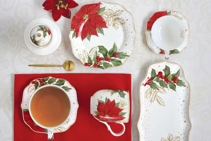 Сахарница Пуансеттия и ягоды, 0,25 л EASY LIFE EL-R1725/POBE