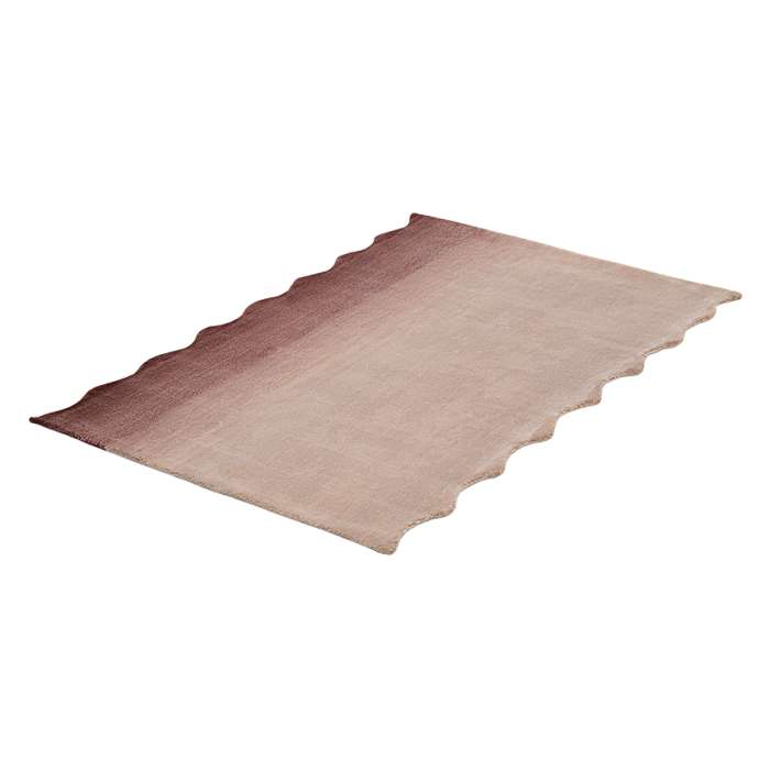Ковер из шерсти over horizon цвета марсала из коллекции trendy ruffles, 120х180 см Tkano TK25-DR0007