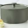 Кастрюля, 3 л, с крышкой, фарфор P, серо-зеленая, Indulgence MAXWELL & WILLIAMS MW451-IA0385