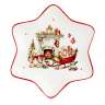 Блюдо 3D Decor de table Рождественский винтаж Звезда 21 см, фарфор