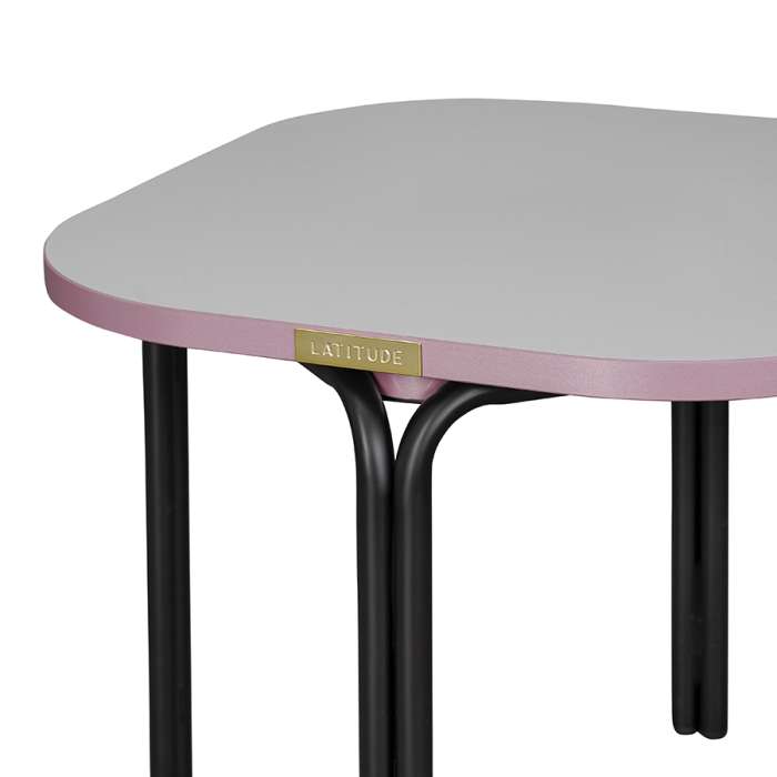 Столик кофейный ror, 50х50 см, черный/серый/розовый LATITUDE RORTBL_C_SQBKGRPK