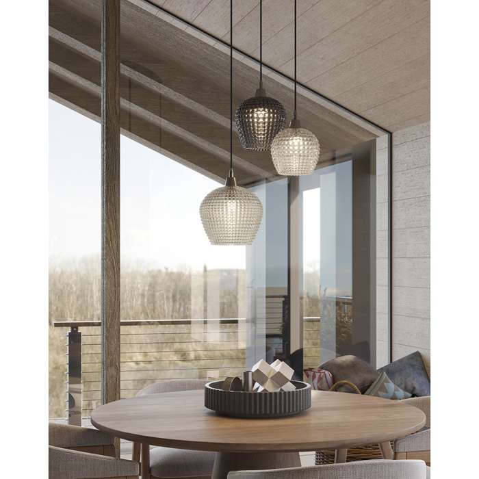 Светильник подвесной каскадный aurora, D50 см, серый/прозрачный Bergenson Bjorn BB0000563