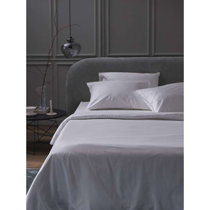 Комплект постельного белья из плотного сатина белого цвета из коллекции essential, 200х220 см Tkano TK24-DC0015