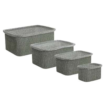 Набор из 4-х корзин для хранения sustainable collection, оливковый Bergenson Bjorn BB0000676