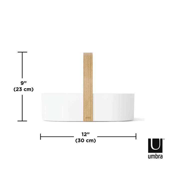 Органайзер bellwood caddy, 30х23 см, белый/натуральное дерево UMBRA 1019130-668