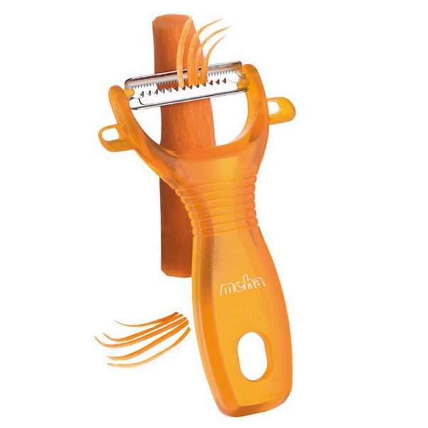 Овощечистка универсальная MoHa 13см для резки "соломкой" (оранжевая) MOH-6945720-o