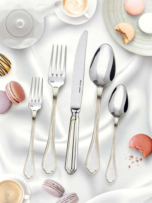 Набор десертных приборов FLORENCE GOLD 18 шт HISAR H52433