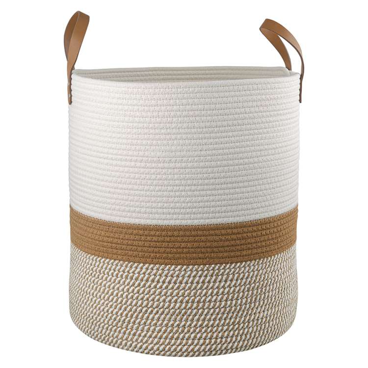 Корзина для хранения moen D40х45 см, бежевая/горчичная Bergenson Bjorn TL-BB-BSKMN-CTN-40