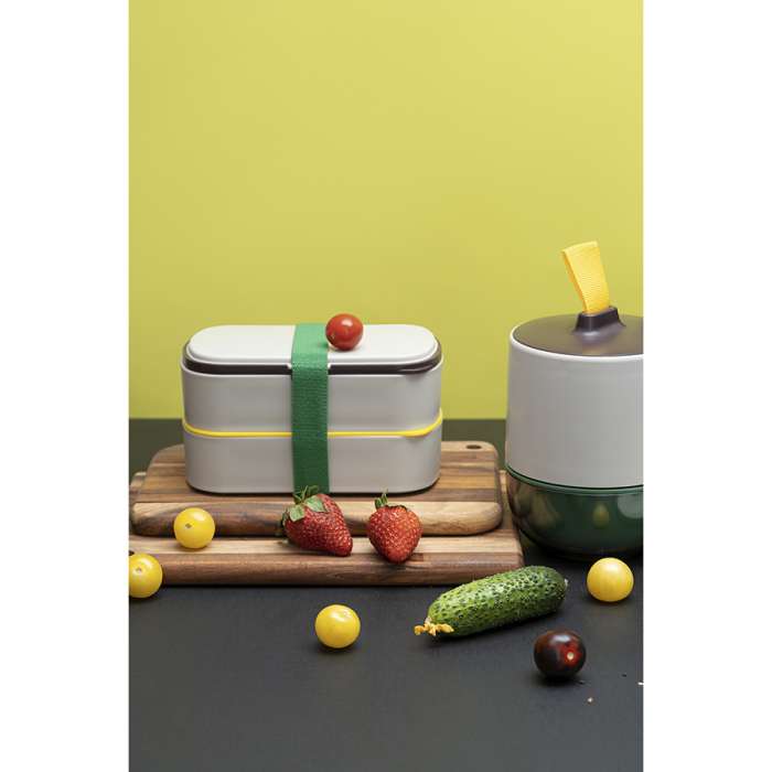 Ланч-бокс с приборами food time, 1 л, серый Smart Solutions SS-LBDL-PP-GR-1