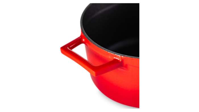 Кастрюля с крышкой LAVA d20 см, 2,8 л, чугун, красная LV Y TC 20 K1 R