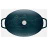 Сковорода овальная для рыбы, 32 см, с чугунной крышкой, морская STAUB 11223337