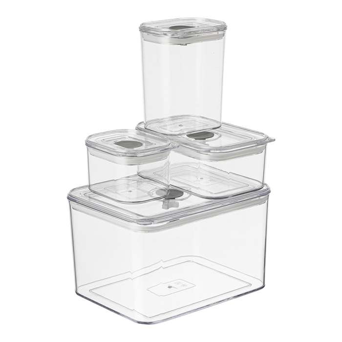 Набор из 4-х контейнеров для хранения с крышкой и клапаном Keep in SMART SOLUTIONS SS000085