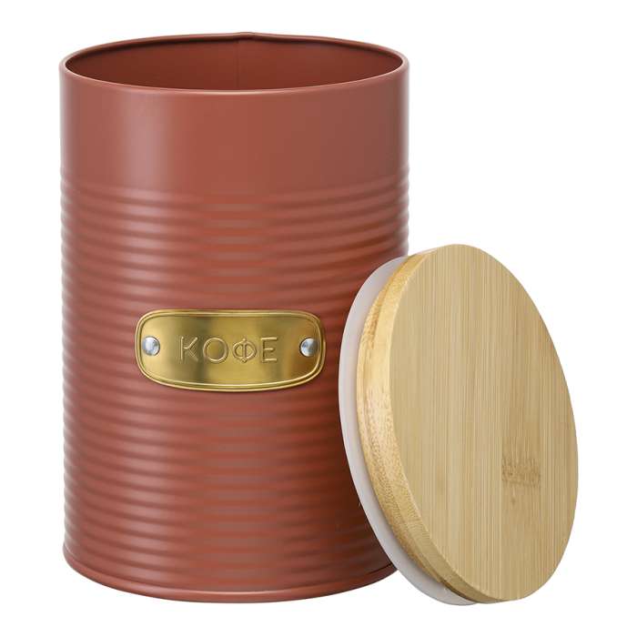 Банка для хранения кофе irmel, 1,3 л, терракота Smart Solutions SS0000180