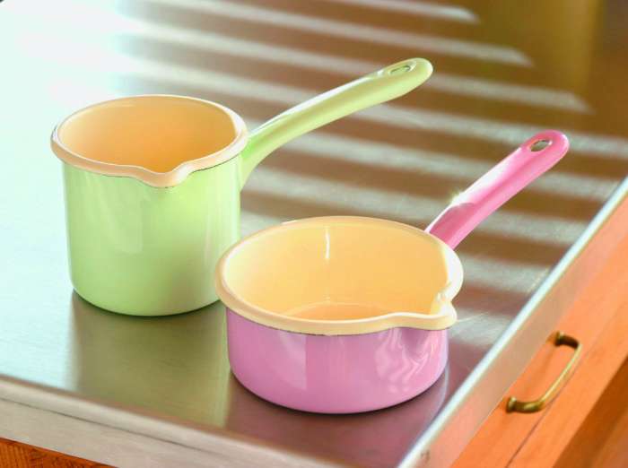 Ковш высокий с носиком 0,75 л пастель зеленый PASTELL RIESS 0284-006