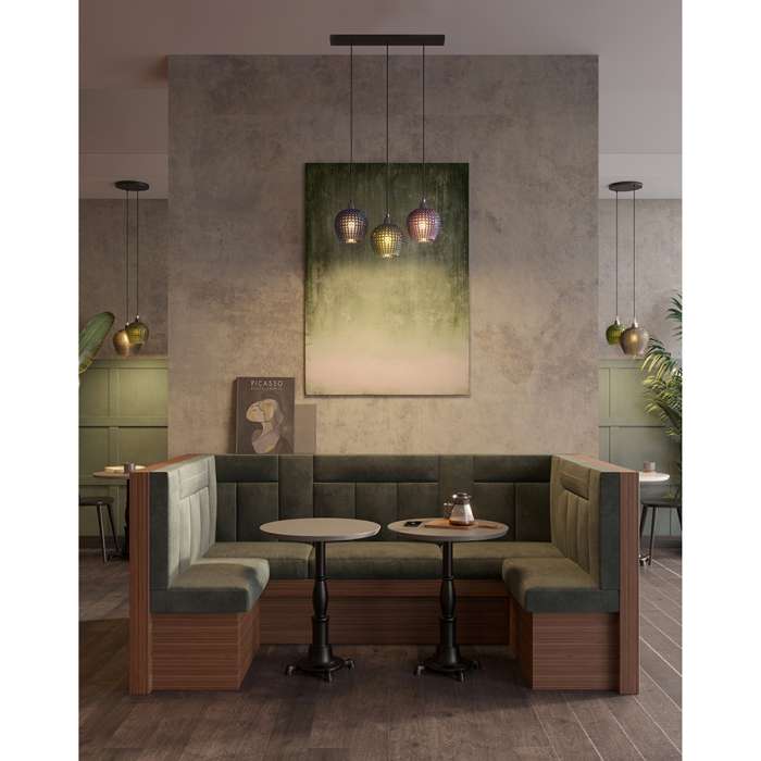 Светильник подвесной каскадный aurora, 65х18 см, сливовый/зеленый/серый Bergenson Bjorn BB0000564