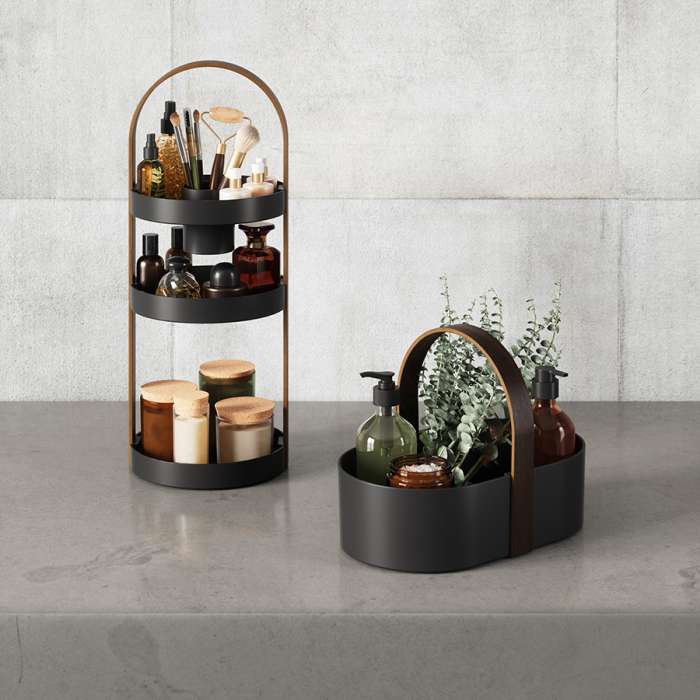 Органайзер bellwood caddy, 30х23 см, черный/орех UMBRA 1019130-048