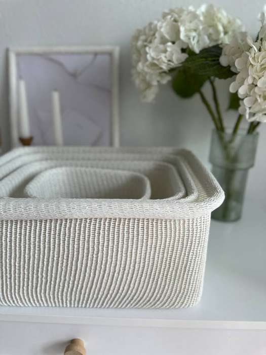 Набор из 4-х корзин для хранения sustainable collection, молочный Bergenson Bjorn BB0000914