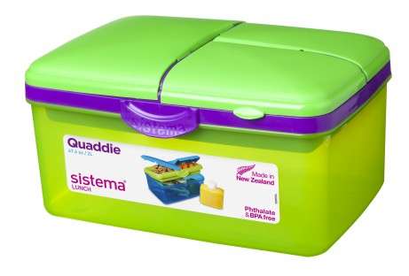 Ланчбокс 4-х секционный 2л с бутылкой  SISTEMA LUNCH 3970С6