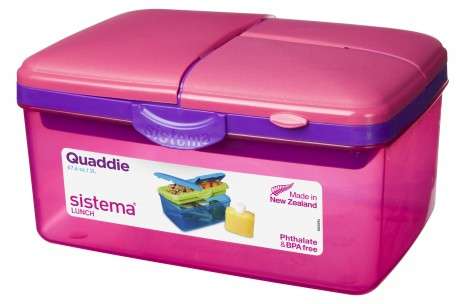 Ланчбокс 4-х секционный 2л с бутылкой  SISTEMA LUNCH 3970С6