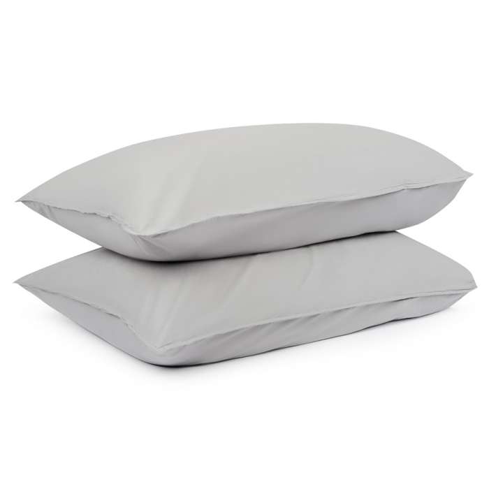 Комплект постельного белья двуспальный серого цвета из органического стираного хлопка из коллекции essential Tkano TK20-BLI0002