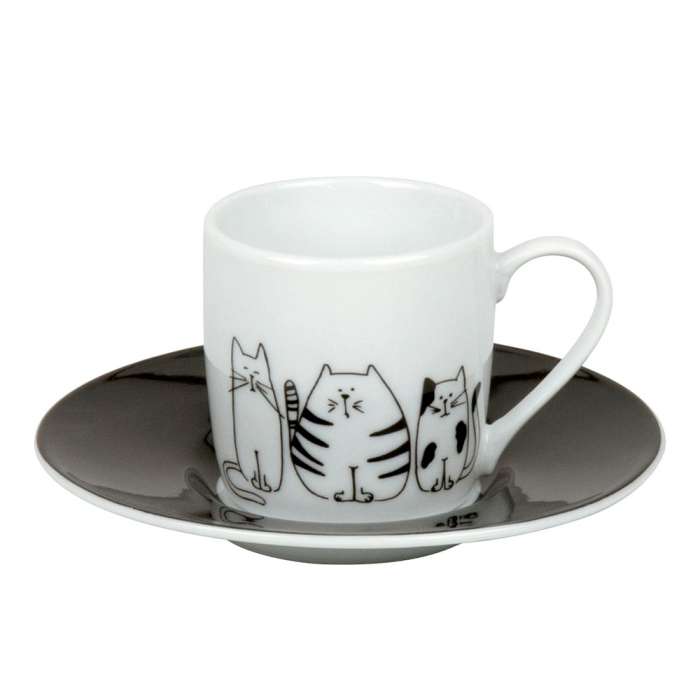 Кофейная пара эспрессо "Забавные кошки" KONITZ 11 5 053 2075