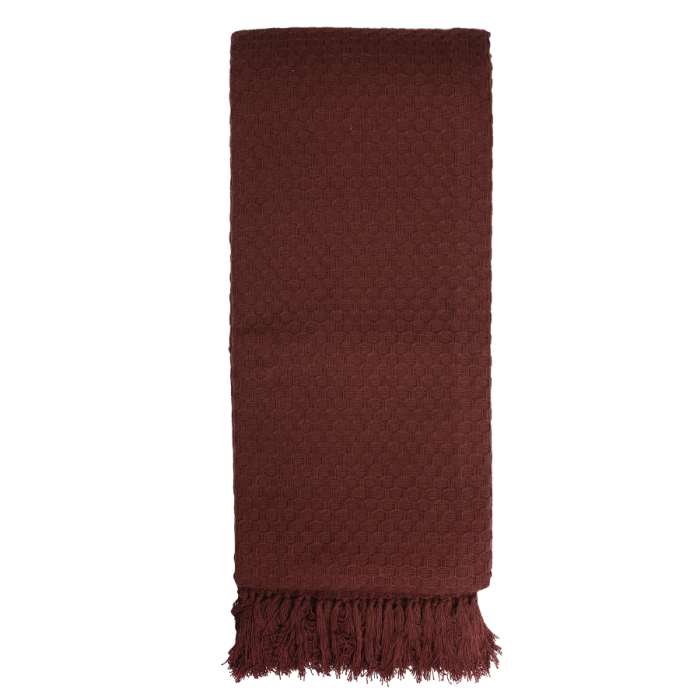 Покрывало вафельное бордового цвета из коллекции essential, 230х250 см Tkano TK19-BS0004