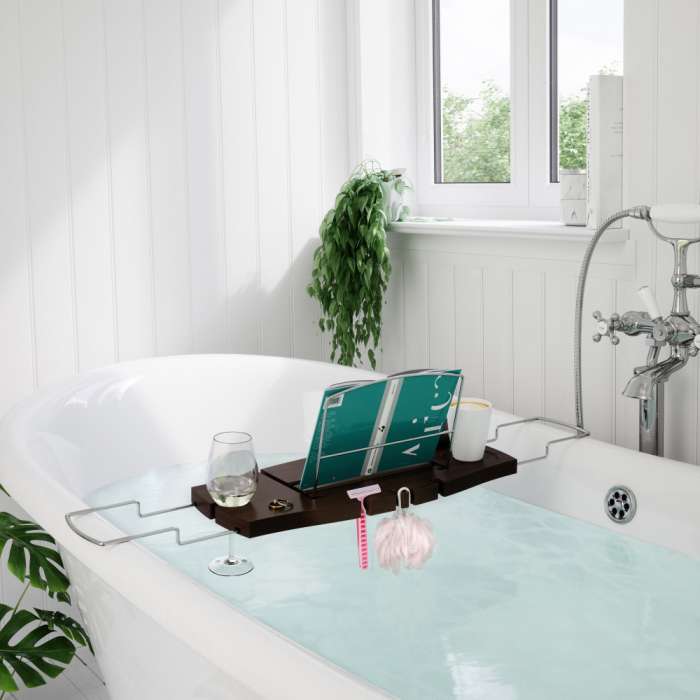 Полка для ванной Aquala орех UMBRA 020390-656