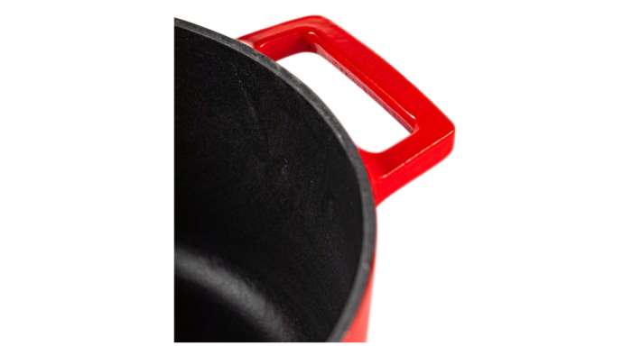 Кастрюля с крышкой LAVA d22 см, 3,4 л, чугун, красная LV Y TC 22 K1 R