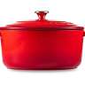 Кастрюля с крышкой LAVA d22 см, 3,4 л, чугун, красная LV Y TC 22 K1 R