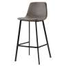 Стул барный hugh, экокожа, серо-коричневый Bergenson Bjorn BEST-HUMF08