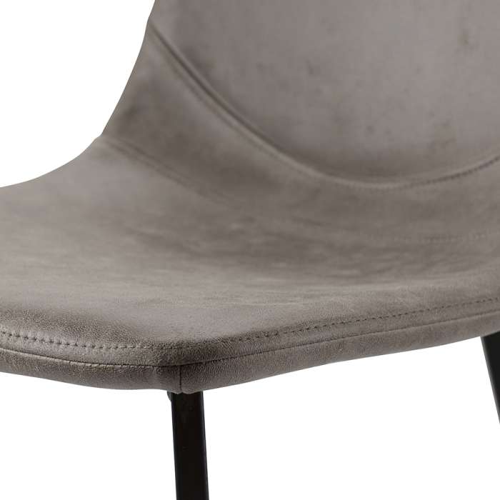 Стул барный hugh, экокожа, серо-коричневый Bergenson Bjorn BEST-HUMF08