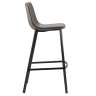 Стул барный hugh, экокожа, серо-коричневый Bergenson Bjorn BEST-HUMF08