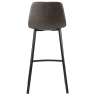 Стул барный hugh, экокожа, серо-коричневый Bergenson Bjorn BEST-HUMF08