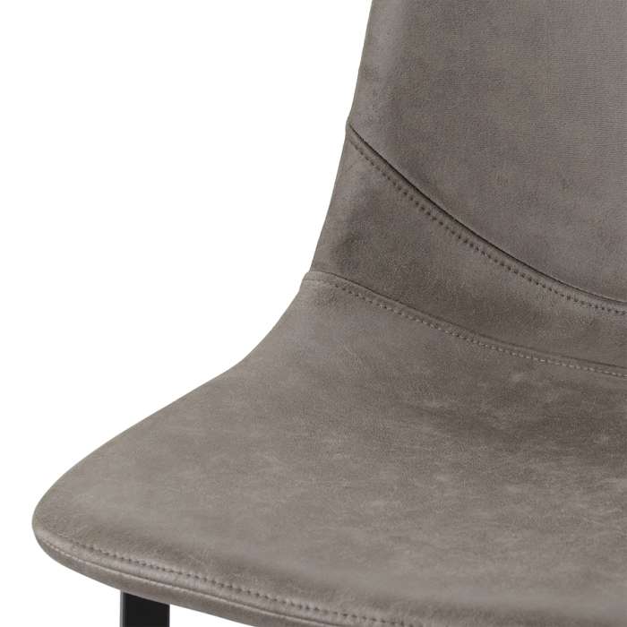 Стул барный hugh, экокожа, серо-коричневый Bergenson Bjorn BEST-HUMF08