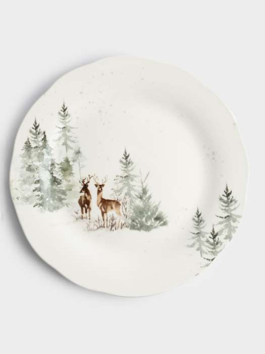 Сервиз обеденный, 6 перс, 18 пр, фарфор P, белый, Олени в лесу, Maral ANNA LAFARG ANLAF-LHP2401