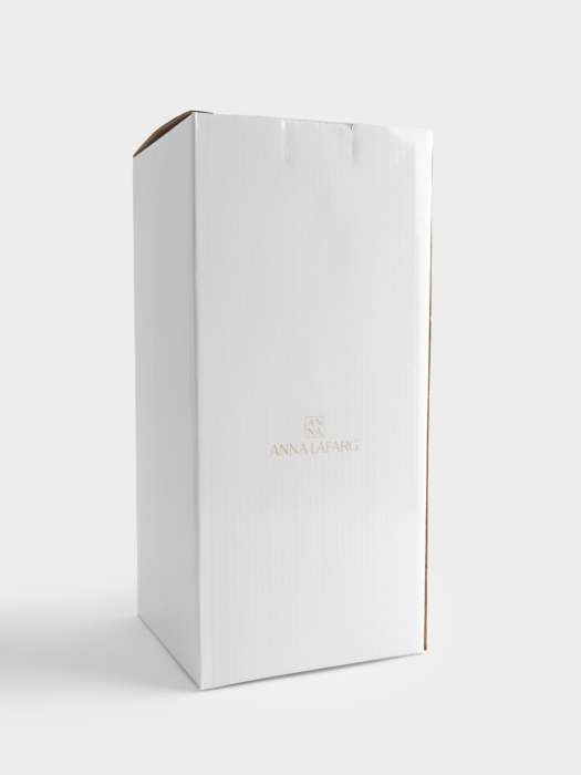 Ваза для цветов, 30 см, керамика, молочно-бежевая, Drapery ANNA LAFARG ANLAF-CVC-270125