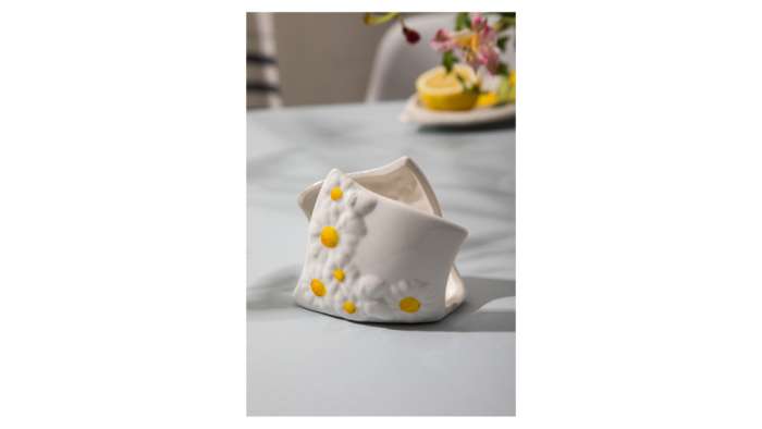 Салфетница Маргаритка 5х5х8 см, керамика EDELWEISS EDW-712D