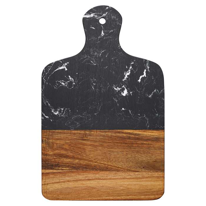 Доска сервировочная marm, 21,5х33,5 см, черный мрамор/акация Liberty Jones LJ000024