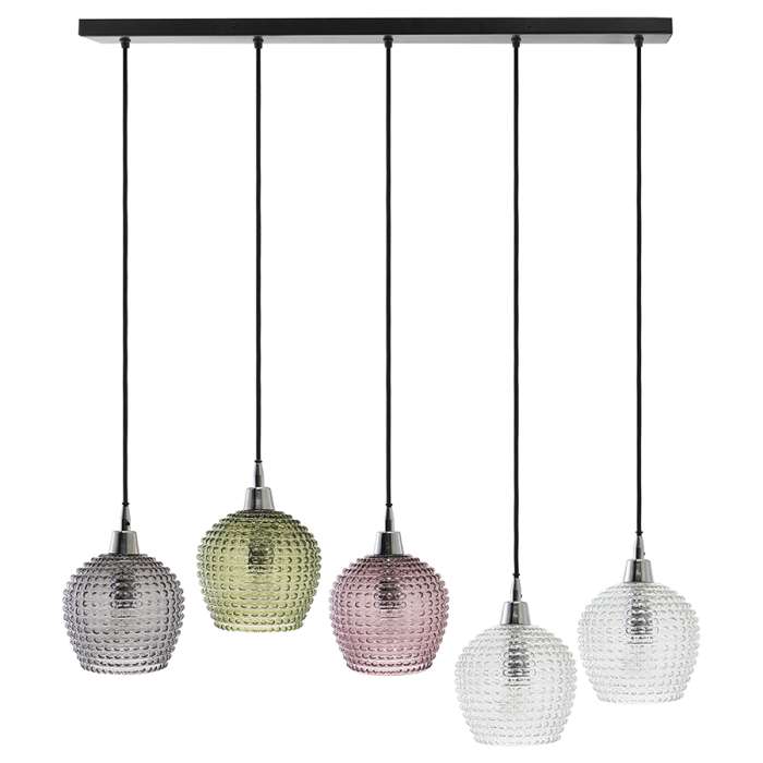 Светильник подвесной каскадный aurora, 110х18 см, сливовый/зеленый/серый Bergenson Bjorn BB0000565