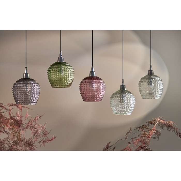 Светильник подвесной каскадный aurora, 110х18 см, сливовый/зеленый/серый Bergenson Bjorn BB0000565