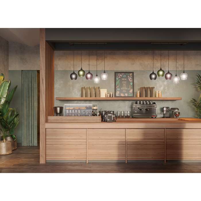 Светильник подвесной каскадный aurora, 110х18 см, сливовый/зеленый/серый Bergenson Bjorn BB0000565