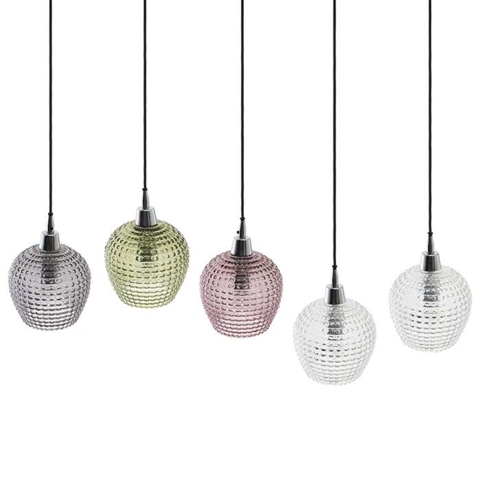 Светильник подвесной каскадный aurora, 110х18 см, сливовый/зеленый/серый Bergenson Bjorn BB0000565