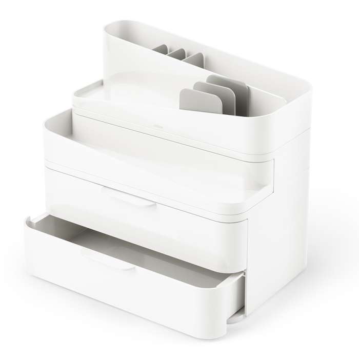 Органайзер-косметичка glam, 27х25 см, белый/серый UMBRA 1019198-910