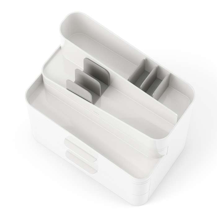 Органайзер-косметичка glam, 27х25 см, белый/серый UMBRA 1019198-910