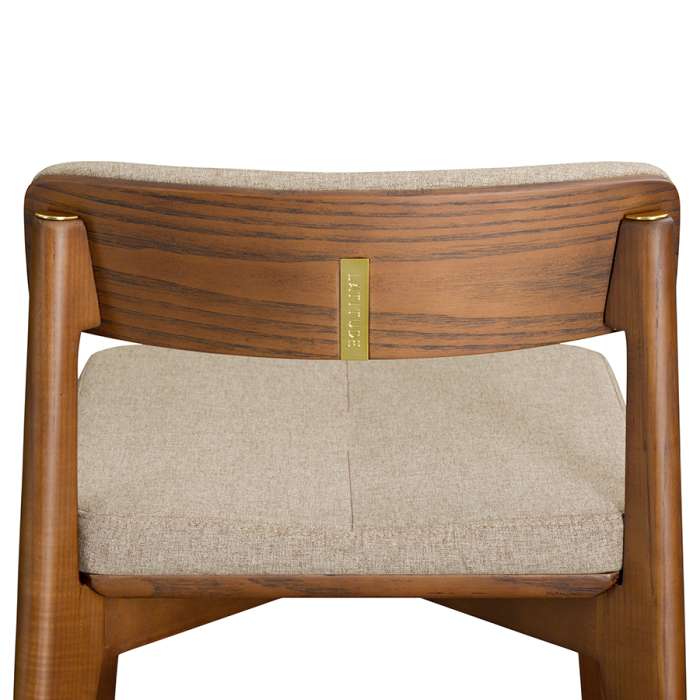 Стул полубарный aska, рогожка, орех/бежевый LATITUDE ASKBSCHVNGBSKBG