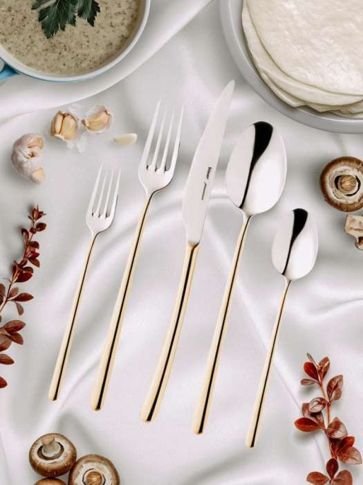 Набор десертных приборов BAHAMA Gold 18 шт HISAR H58033