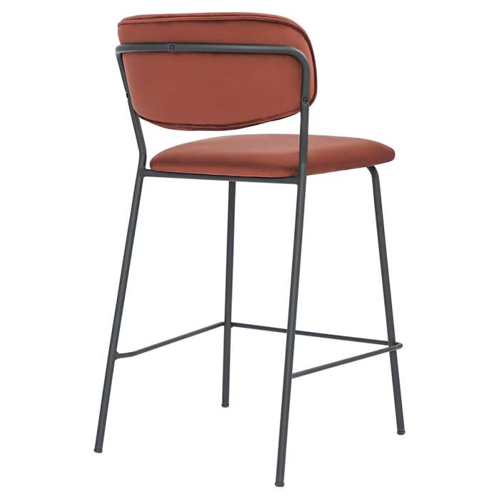 Стул полубарный eirill, велюр, кирпичный Bergenson Bjorn BB0000111