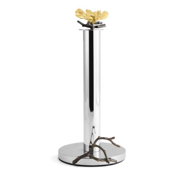 Держатель для бумажного полотенца Michael Aram Бабочки гинкго 32 см, сталь нержавеющая