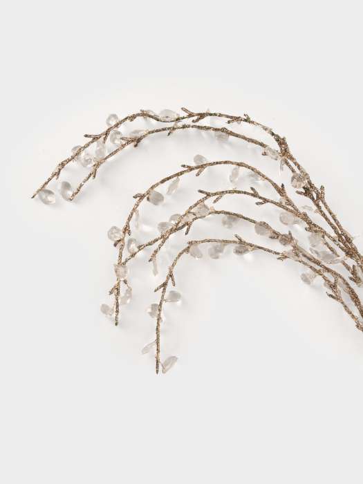 Ветка декоративная, 94 см, акрил/бумага, золотистая, Кристальная ива, Event ANNA LAFARG ANLAF-DALSI04